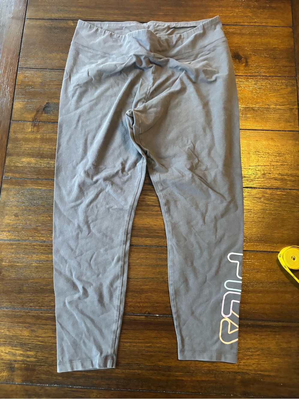 Gray Leggings with Side Logo